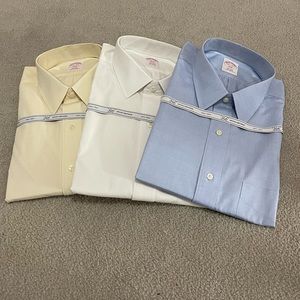 3 Men's Brooks Brothers men's dress shirts